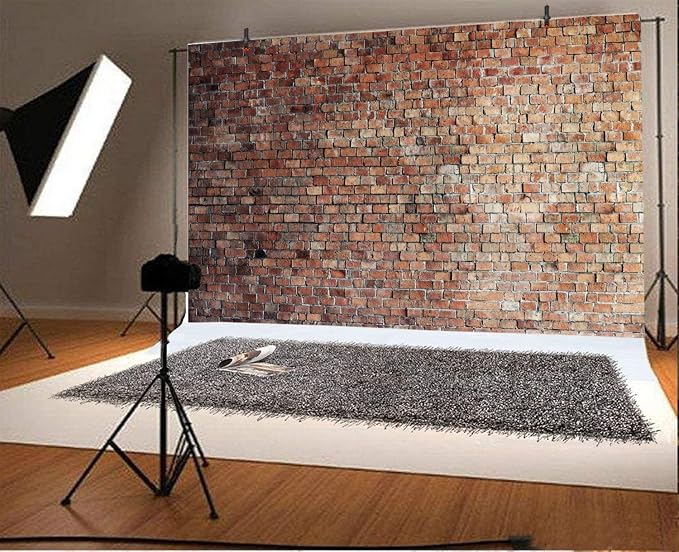 Vintage Red Brick Wall Backdrop - Image 2