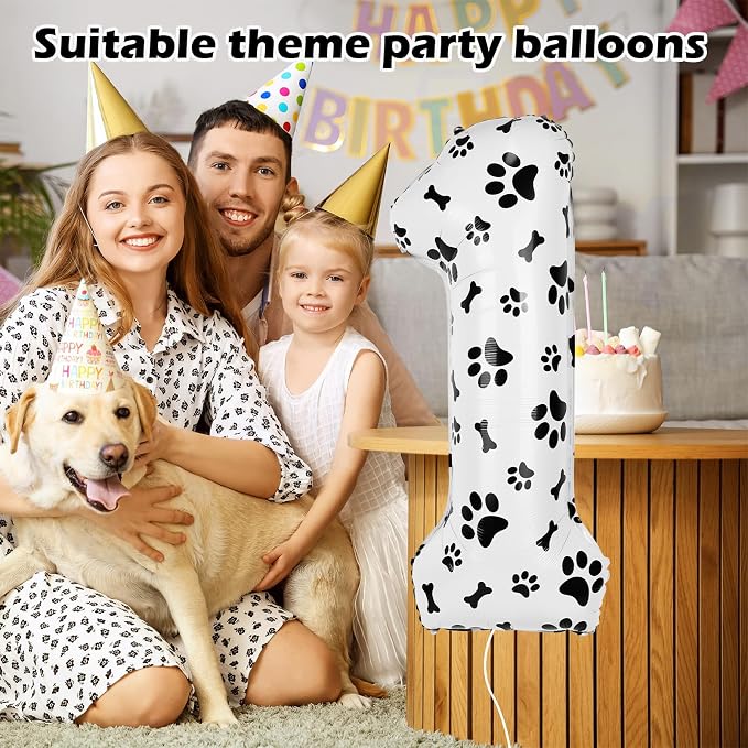 40 Inch Dog Foil Balloons 1st Birthday - Image 3