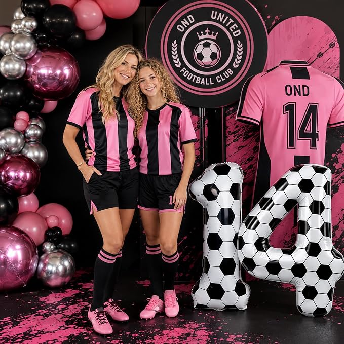 Soccer 14 Balloon Number, 40 Inch Soccer Number 14 Foil Balloon - Image 5