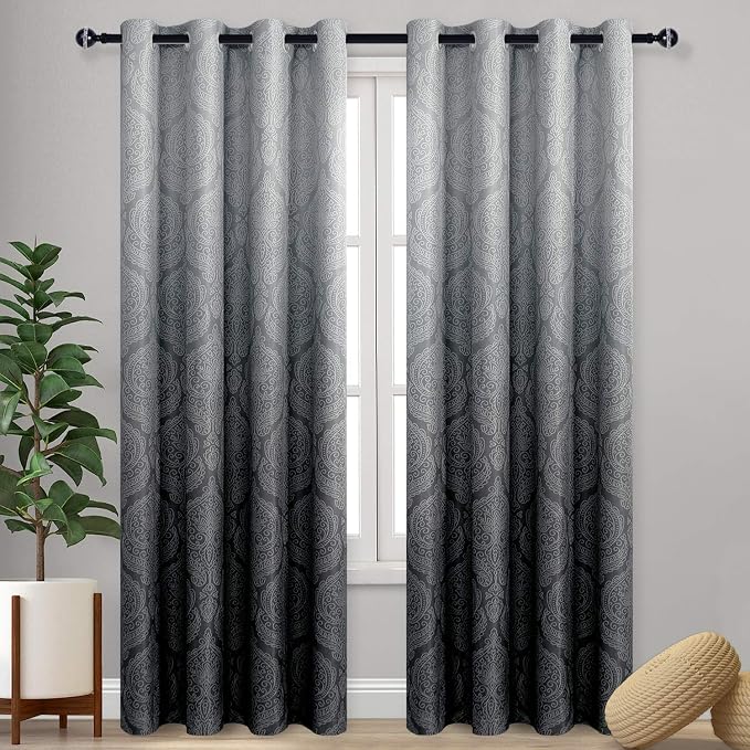 DWCN Ombre Blackout Curtains for Bedroom by DWCN