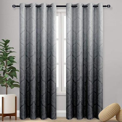 DWCN Ombre Blackout Curtains for Bedroom by DWCN