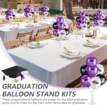 4 Set Graduation Party Balloon Stand Kits - Image 4