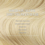 GOO GOO Clip in Hair Extensions Real Human Hair, Remy Human Hair Extensions Clip ins for Women, Natural Human Hair, 20inch 120g 7Pcs, 613R Bleach Blonde