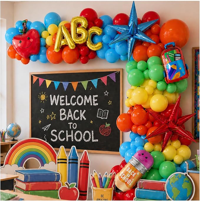 Back to School Balloon Arch Kit, Preschool Graduation Decorations & First Day by Unknown