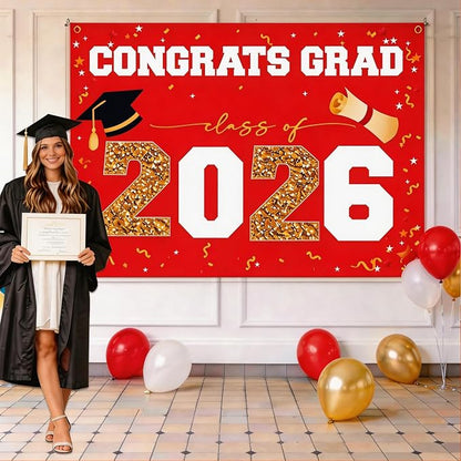 Class of 2026 Graduation Banner 47x67" by ATFUNSHOP