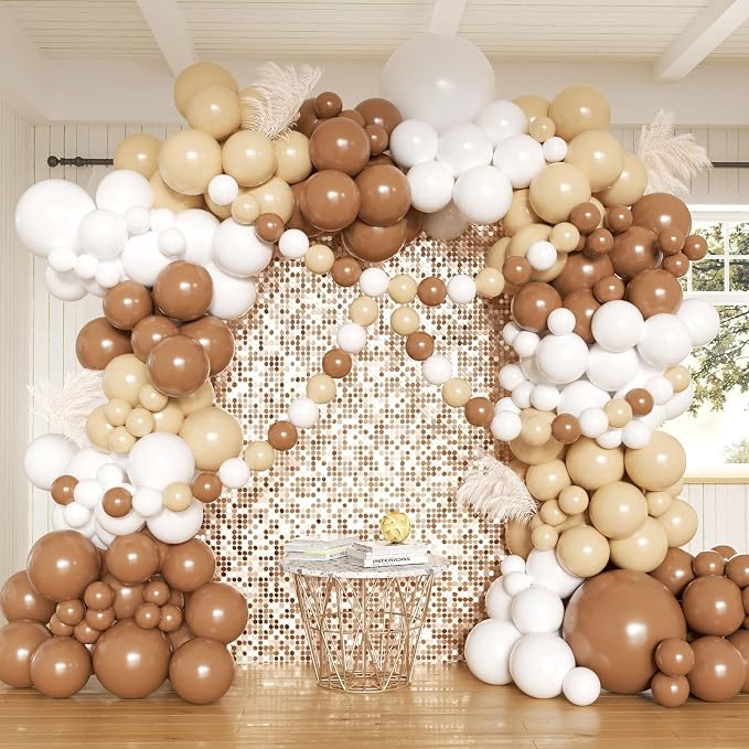 Brown Balloons Arch Kit by Anhiy