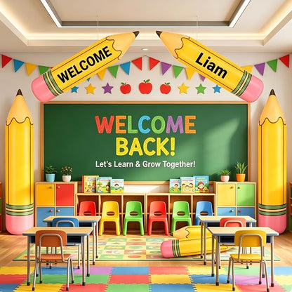 GLEAVI 12 Pcs Inflatable Pencil Balloon Set - Image 6