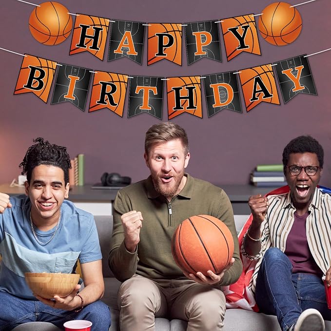 Basketball Happy Birthday Banner Basketball Theme Party Decorations Sport - Image 6