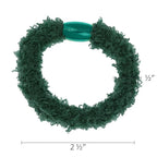 Green Hair Ties for Women, Cozy Pony, 5 Pack, Moss, Extra Thick No-Crease Bands with Strong Hold and Damage-Free Design, Soft Fuzzy Ponytail Holders for All Hair Types | L. Erickson