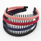 Multicolor Stylish Teeth Comb Hair Hoop Hairband Headband Soft Comfy Non-slip Hair Accessories for Women/Girl(4 color)