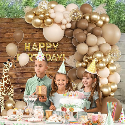 147pcs Brown Balloon Arch Garland Kit - Image 5