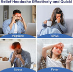 Migraine Relief Cap, Headache Relief Cap Mask Products, Cooling Odorless Gel Ice Head Wrap for Tension, Stress,Hangover & Puffy Eyes
