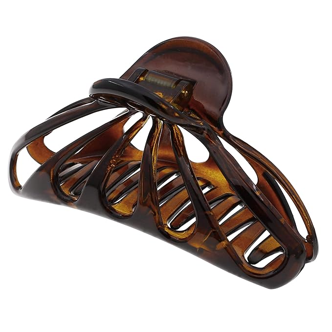Camila Paris NV109 2PK French Hair Clip for Women Thick Hair for Long Curly Wavy Hair, Girls Hair Claw Clips Fashion Styling Hair Accessories for Women, Strong Hold Grip, Made in France