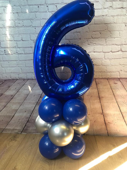 Night Blue Number 5 Balloon 40 Inch - Image 2
