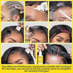 Wig Accessory Essentials Kit Lace Front Wig Glue, Wig Adhesive Extension Spray for Extend Boding Time of Lace Glue, Natural and Gentle Formula Lace & Skin Nutrition Spray Extend Duration of Adhesive