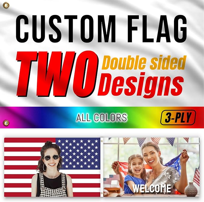 Show Two Designs on One Flag by MisnestCustom