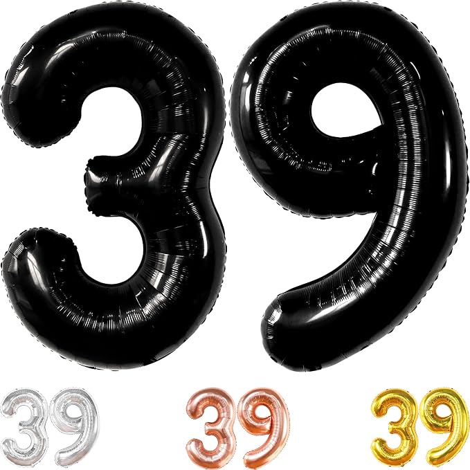 KatchOn Big 39 Balloons Numbers Black by KatchOn