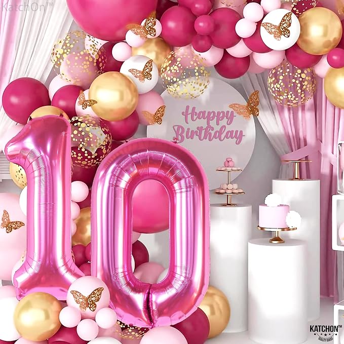 KatchOn Pink number 10 balloon 40 Inch - Image 6