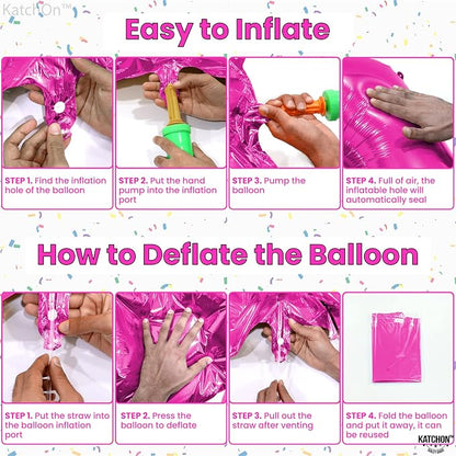 KatchOn Pink number 10 balloon 40 Inch - Image 3
