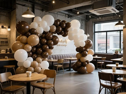 Dark Brown Balloons 145pcs Different Sizes 18 12 10 5 Inch Boho Brown Garland - Image 6