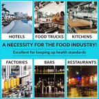 Chlorine Test Strips for Restaurants and Food Services, 1 x Vial of 100 Sanitizer Test Strips for Kitchens, 0-200 ppm Testing Kit for Sanitizing Solution, Precise Bleach Testing Kit by FryOilSaver Co.