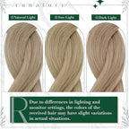 RUNATURE Clip in Hair Extensions Real Human Hair, Natural Hair Extensions Clip Ins, Remy Human Hair for Women Double Weft 16 Inch 50g 3pcs #16P22 Dark Ash Blonde Highlight Light Blonde