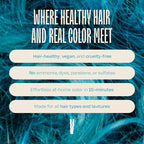 Overtone Semi Permanent Hair Color Conditioner, Vibrant Teal, 8 oz, Nourishing, Damage-Free, Color Depositing Mask for All Hair Types with Shea Butter & Coconut Oil, Vegan & Cruelty-Free