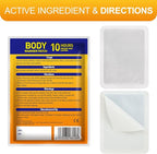 Body Warmers Heat Patches, Adhesive Heating Patches Disposable, Portable Instant Hot Packs Lasting up to 10 Hours, Travel Size Heat Pads on Cruise- 20 Packs