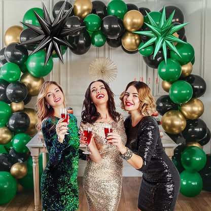 Green Black Balloon Arch Kit, Balloon Garland - Image 7