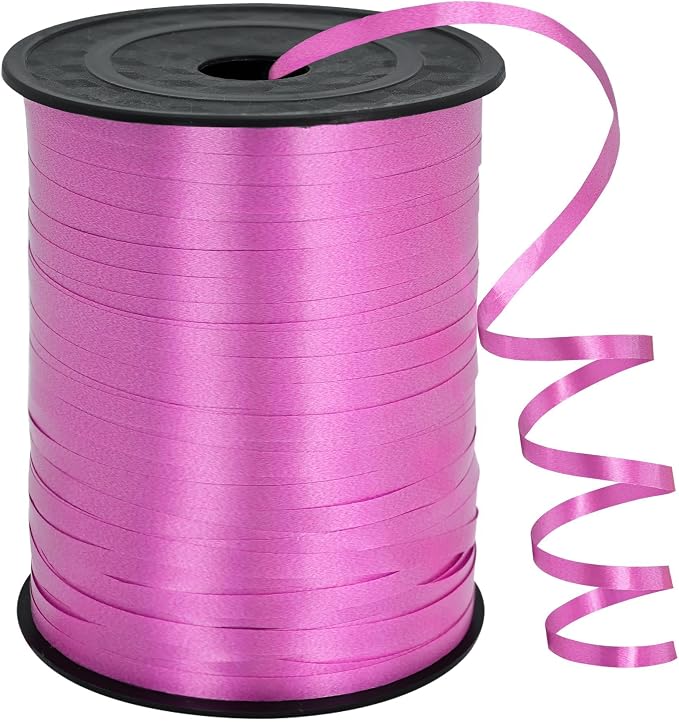 500 Yards Rose Pink Curling Ribbon Balloon Ribbon Balloon Stringfor Wedding by Gliberli