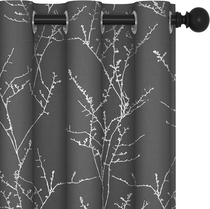Deconovo Living Room Curtains 63 Inches Long, Thermal Insulated, Room Darkening by Unknown
