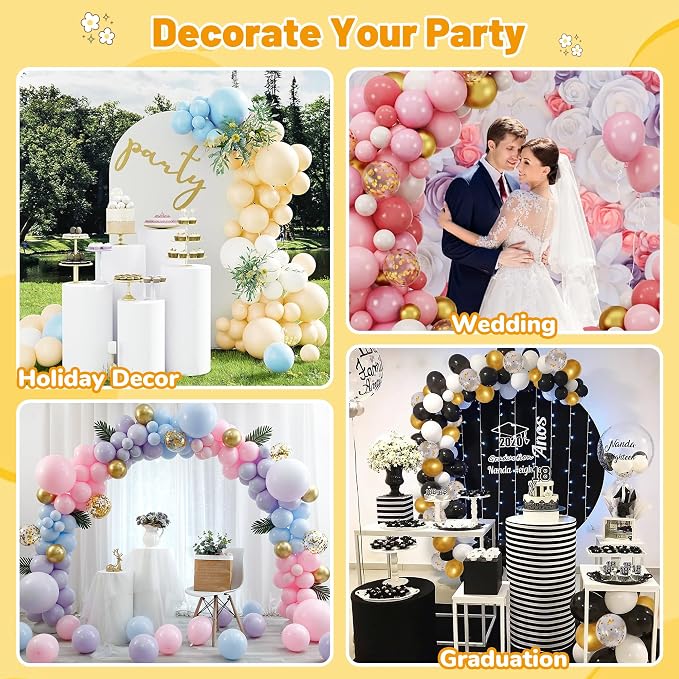 PartyHop 26Pcs Balloon Arch Garland Tool kit, 2 Pack Garland Strips& 2 Pack - Image 2