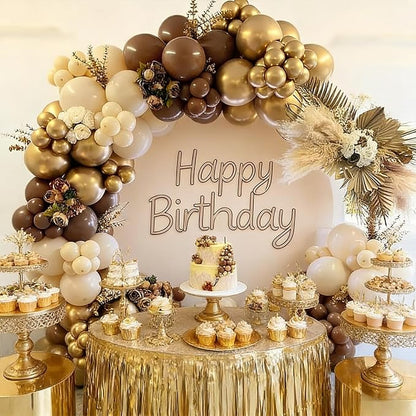 100pcs 5 Inch Small Dark Brown Balloons, 5” Mini Coffee Tan Latex Balloons Arch - Image 5