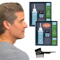 Hair & Beard Color for Full Gray Coverage 2 pack - Medium Ash Blonde - Ammonia-Free Complete Men’s At-home Beard & Hair Dye Kit, Professional-grade Permanent Hair Color (8.1)
