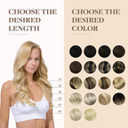 GOO GOO Clip in Hair Extensions Real Human Hair, Remy Human Hair Extensions Clip ins for Women, Natural Human Hair, 16inch 130g 7Pcs, 16/22 Light Blonde Highlighted Golden Blonde