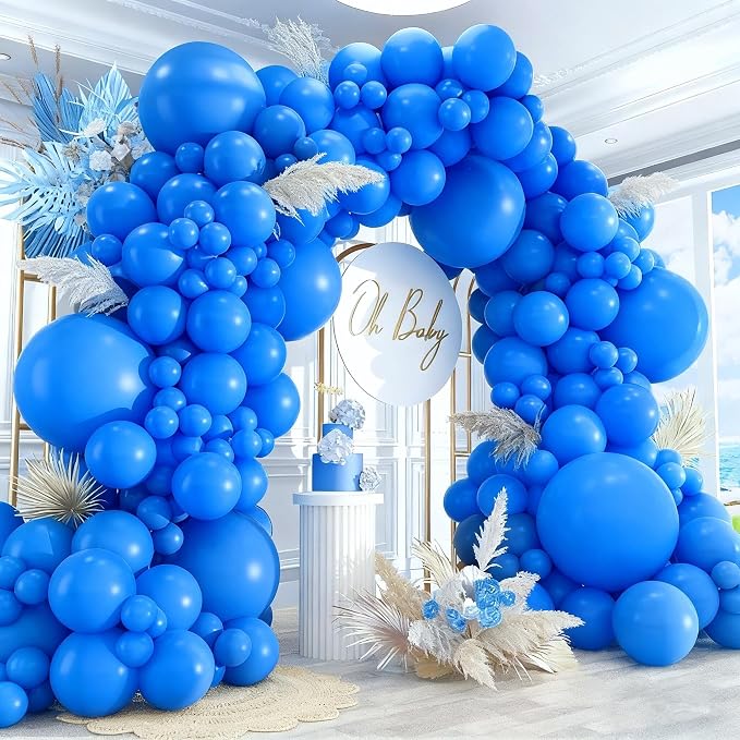 412pcs Royal Blue Balloons 18 12 10 5 Inch Blue Balloon Garland Arch Kit by PAXILE