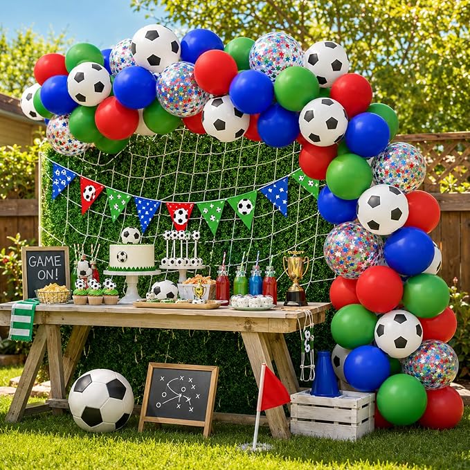 Soccer Balloons, Soccer Ball Latex Balloons, - Image 7