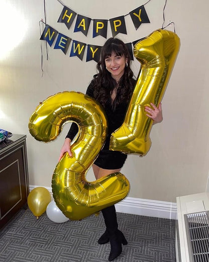 Gold Number 12 Balloon 40 Inch, 12th Birthday Party Decorations Men Women | - Image 4