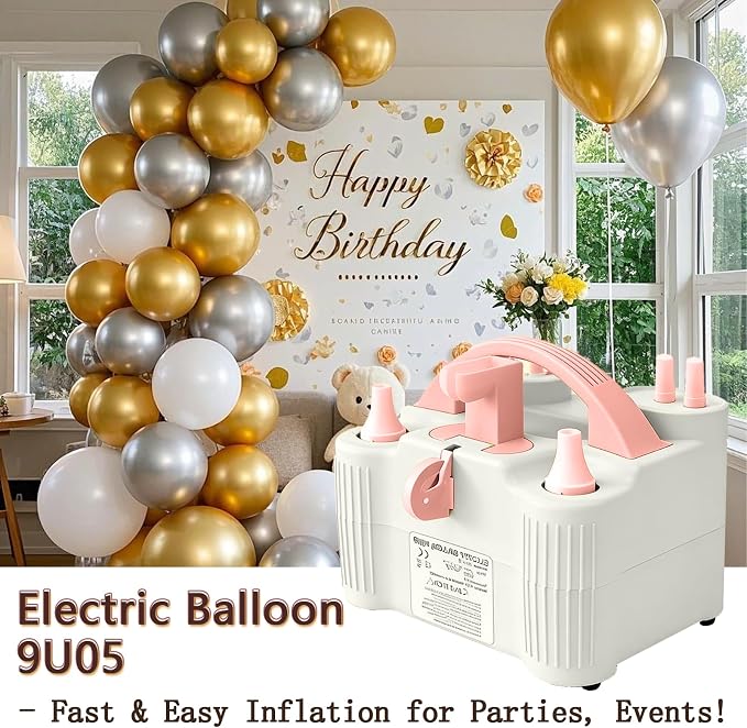 4-in-1 Electric Balloon Pump for All Balloons, Inflatables, and Sports Balls - Image 6