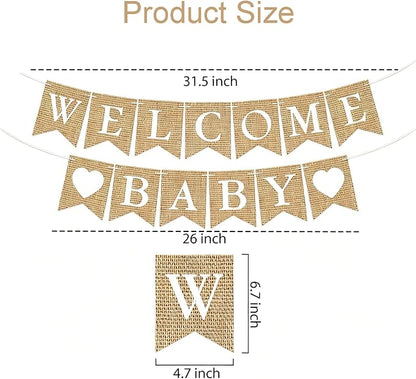 Welcome Baby Banner Paper - Image 3