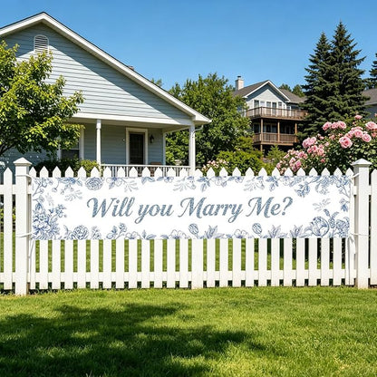 Will You Marry Me Banner Wedding Decor Banner Marriage Proposal Decorations | - Image 6