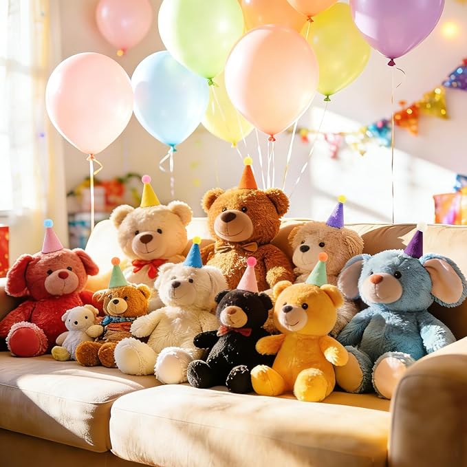 CANREVEL Mini Party Hats for Stuffed Animals Headwear, Birthday Hats - Image 3