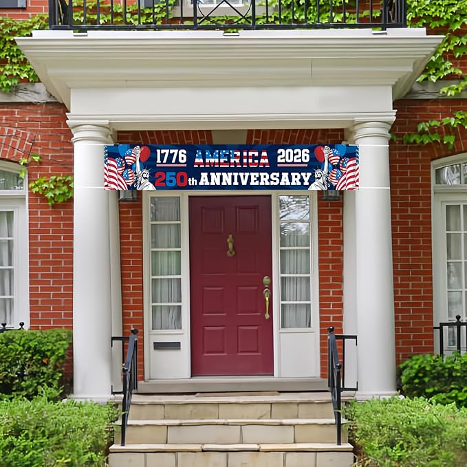 250th Anniversary American Banner Flag, 4th of July Decorations, 1776-2026 USA - Image 4