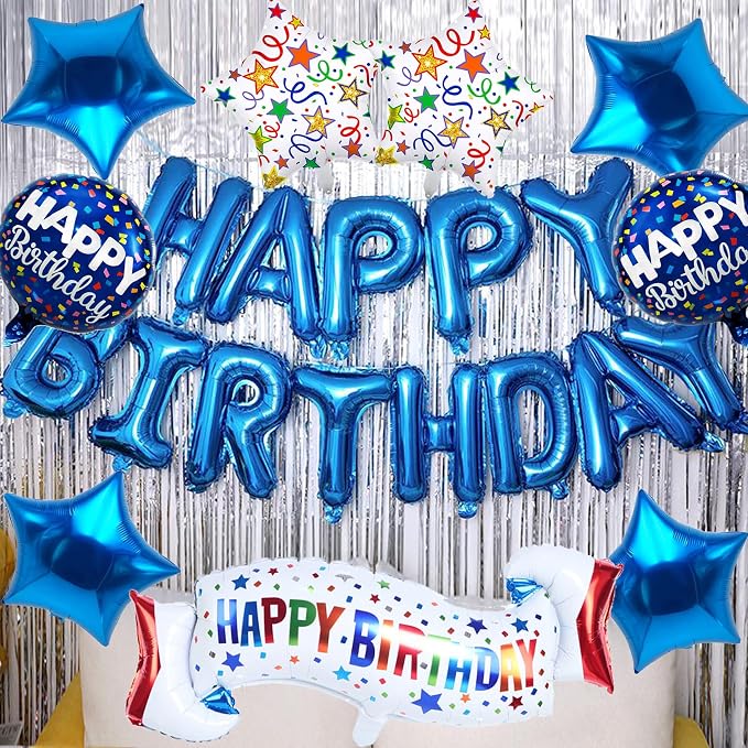 Birthday Decoration Set Colorful Happy Birthday Banner Balloon - Image 3