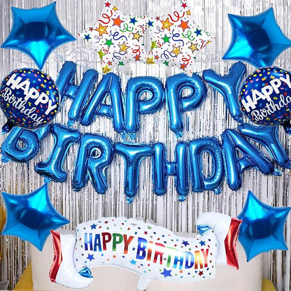 Birthday Decoration Set Colorful Happy Birthday Banner Balloon - Image 3