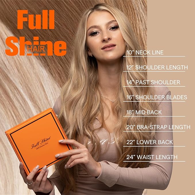 Full Shine Blonde Injected Tape Extensions Human Hair Color 18 Ash Blonde Highlight 613 Blonde Remy Tape in Hair Extensions Invisible Adhesive Skin Weft for Natural Look 14Inch 40G 20Pcs