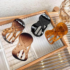 4 PCS French Concord Curved Claw Barrettes for Women - 3.35 Inch Alligator Banana Clips with No Slip Grip, Strong Hold for Volume Styling Hair Accessories