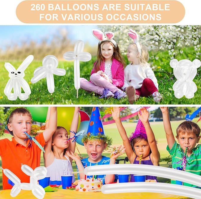 Clear 260 Balloons 100 PCS - Image 6