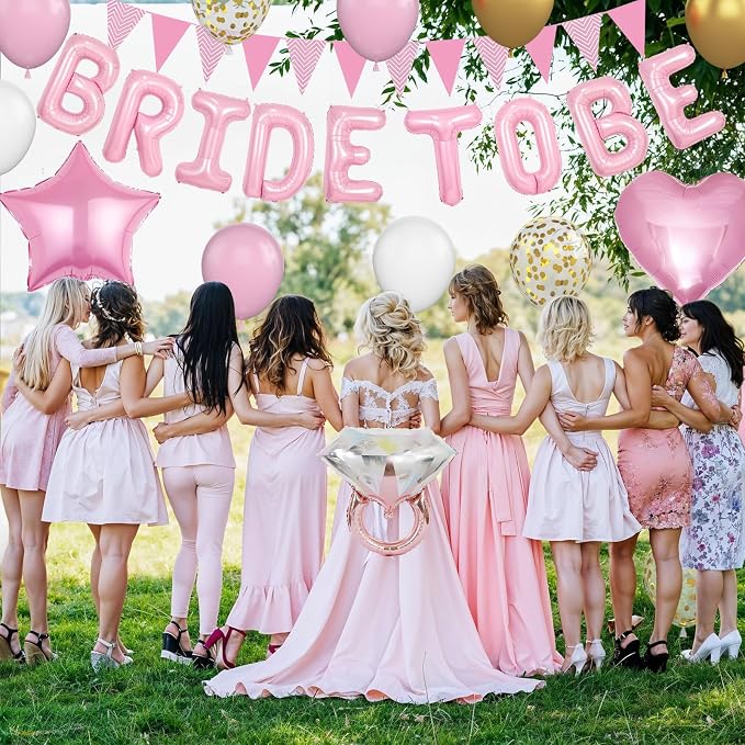 Pink and Gold Bachelorette Party Decorations - Image 4