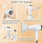 Hair Difuser Attachment Universal Diffuser Hair Dryer for 1.4-inch to 2.4-inch Blow Dryer, Hair Diffuser for Curly Hair and Natural Wavy Hair (White)
